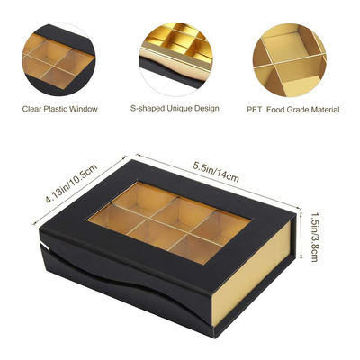 チョコレートのための6つの格子習慣によって印刷される小さいボール紙の提示のギフト用の箱
