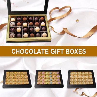 窓と包む24のキャビティ注文チョコレート甘いギフト用の箱