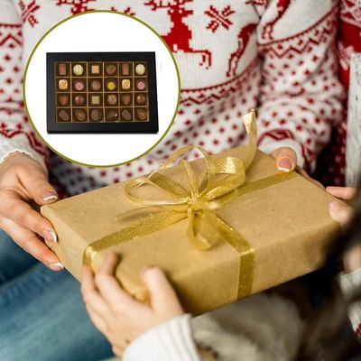窓と包む24のキャビティ注文チョコレート甘いギフト用の箱