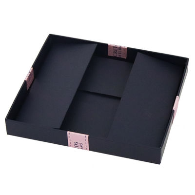 濃紺のリボンの装飾が付いている折りたたみ堅いペーパー ギフト用の箱24*20*10cm