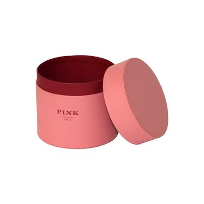 ワイシャツの包装のための再使用可能な10cmの直径のピンク シリンダー紙箱