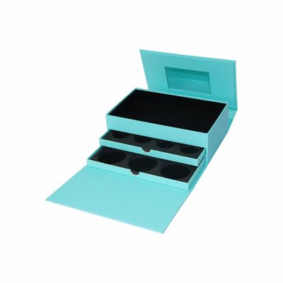 3つの層のBlusherのアイシャドウの構造ミラーが付いている化粧品のギフト用の箱