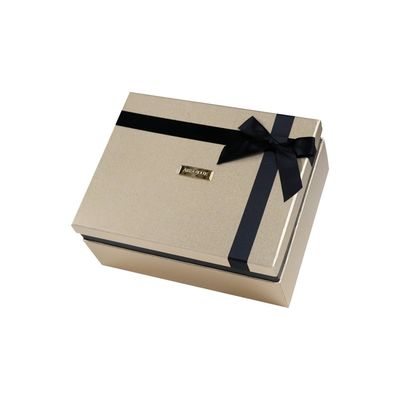 ODMサービス装飾的な化粧品のギフト用の箱は、固定リボンが付いているギフト用の箱を予約した