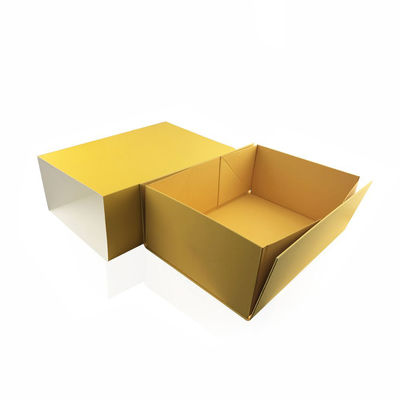 表面クリームのための黄色い31*20*7cm化粧品のギフト用の箱のカスタマイズされたロゴ