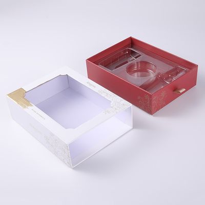 サテンの引き手とのスキン ケアの引出しのタイプ化粧品のギフト用の箱PMS色