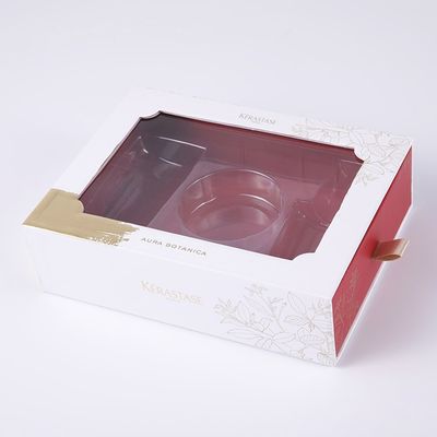 サテンの引き手とのスキン ケアの引出しのタイプ化粧品のギフト用の箱PMS色
