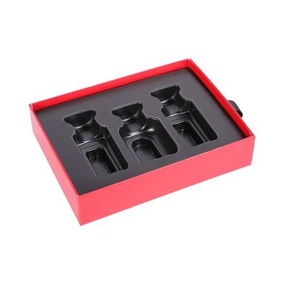 ギフト用の箱、赤い精油の紙箱からの20*15*5cmマットのラミネーションのスライド