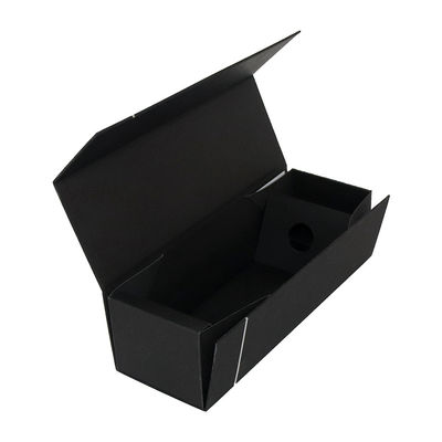折り畳み式のマットの黒のワインのギフトの包装は折りたたみタイプを囲む