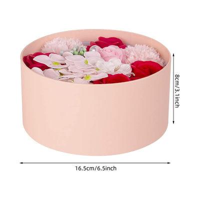 Customized Cardboard Ribbon Bow Flower Bouquet Boxes For Artificial Flowers
