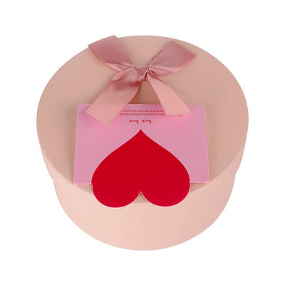 Customized Cardboard Ribbon Bow Flower Bouquet Boxes For Artificial Flowers