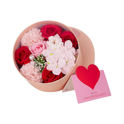 Customized Cardboard Ribbon Bow Flower Bouquet Boxes For Artificial Flowers